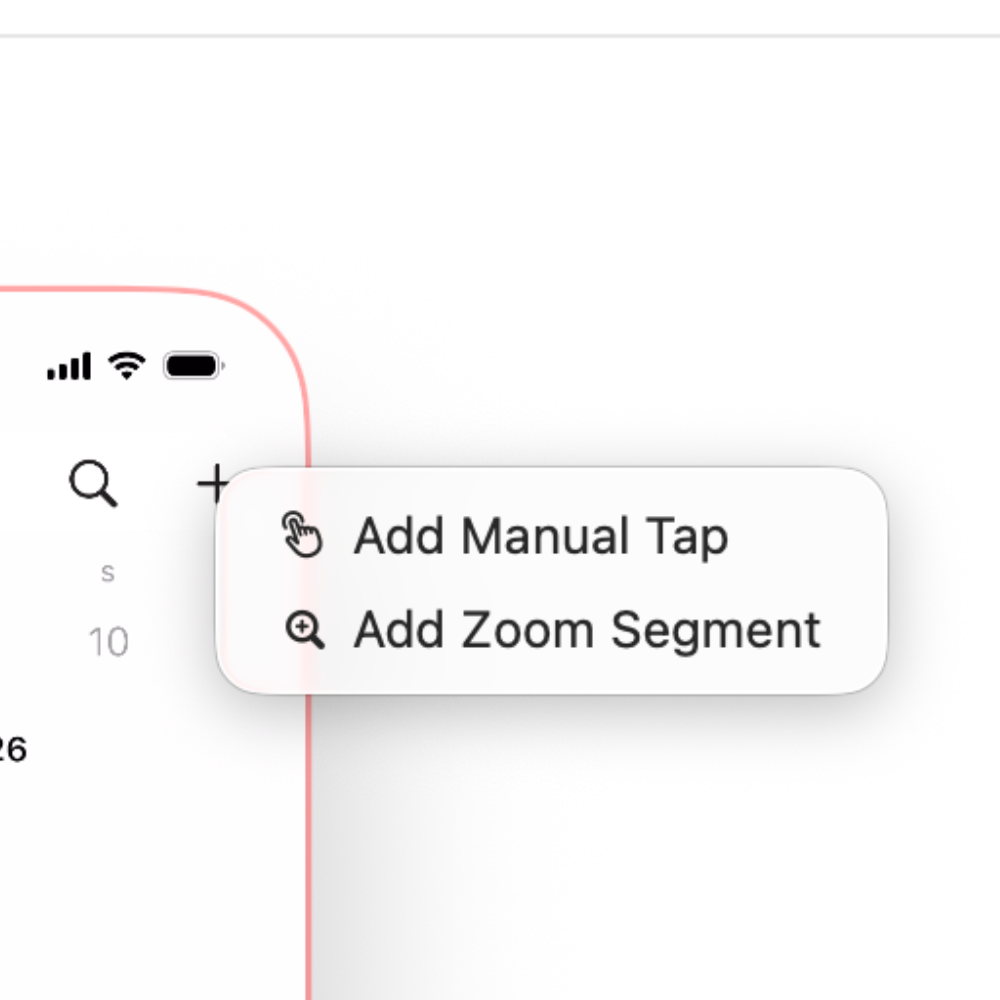 Adding tap indicators to app demo videos for better visualization