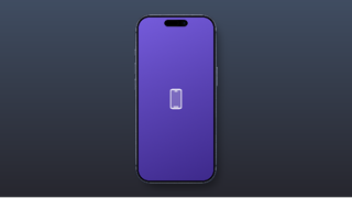 Glum Blue device preset — iPhone on a dark background